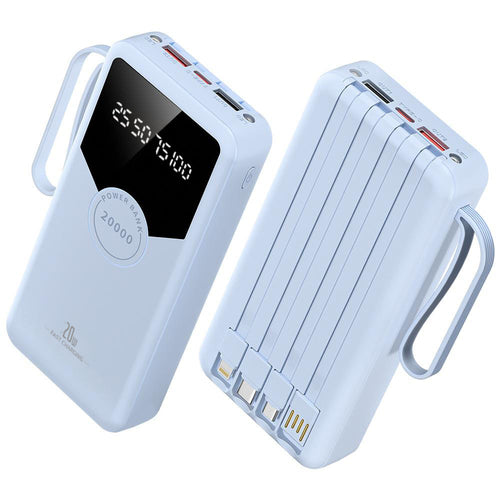 Powerbank med hurtiglading og LED-skjerm Skanto