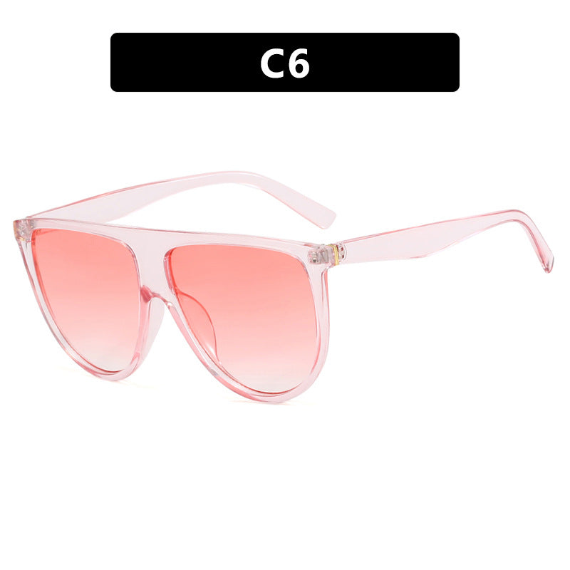 Dame trendy oversized solbriller med stilige transparente rammer Skanto