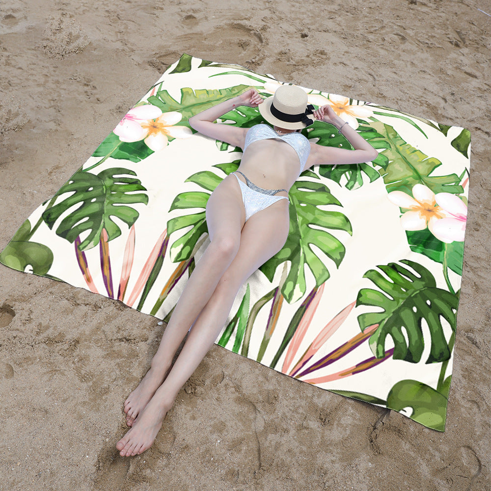 Strandhåndkle med livlig sommerfugl-design Skanto