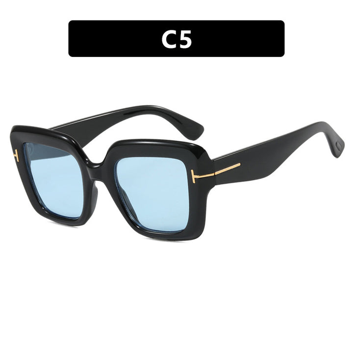 Dame firkantet solbrille med komfortabel plastramme og UV-beskyttelse Skanto