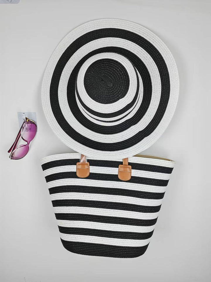 Strandveske med matchende hatt Skanto