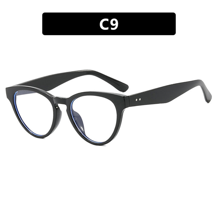 Dame cat-eye solbriller med UV-beskyttelse og moteramme Skanto