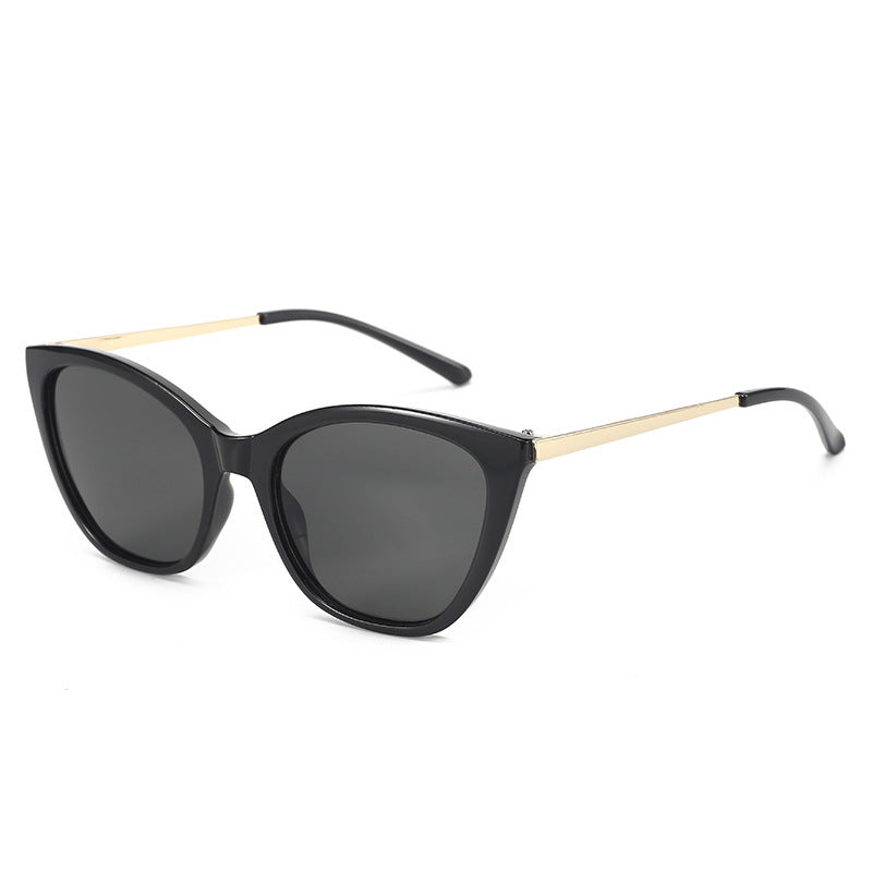 Dame elegant Cat-Eye solbrille med høy kvalitet ramme og UV-beskyttelse Skanto