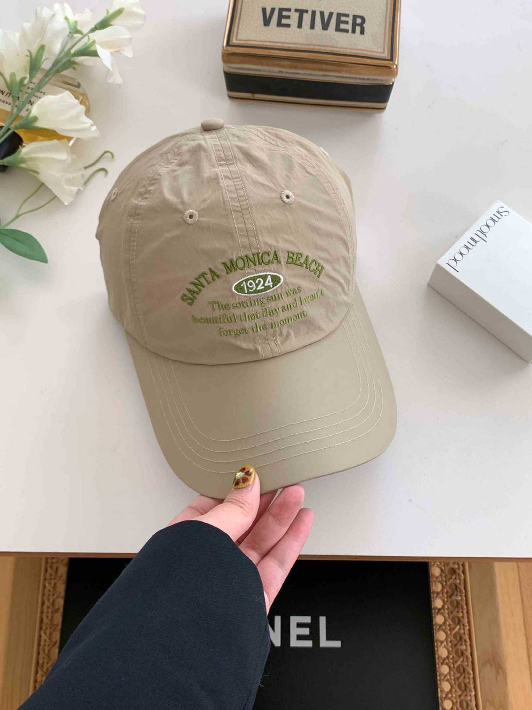 Dame's Casual Brodert Caps Skanto