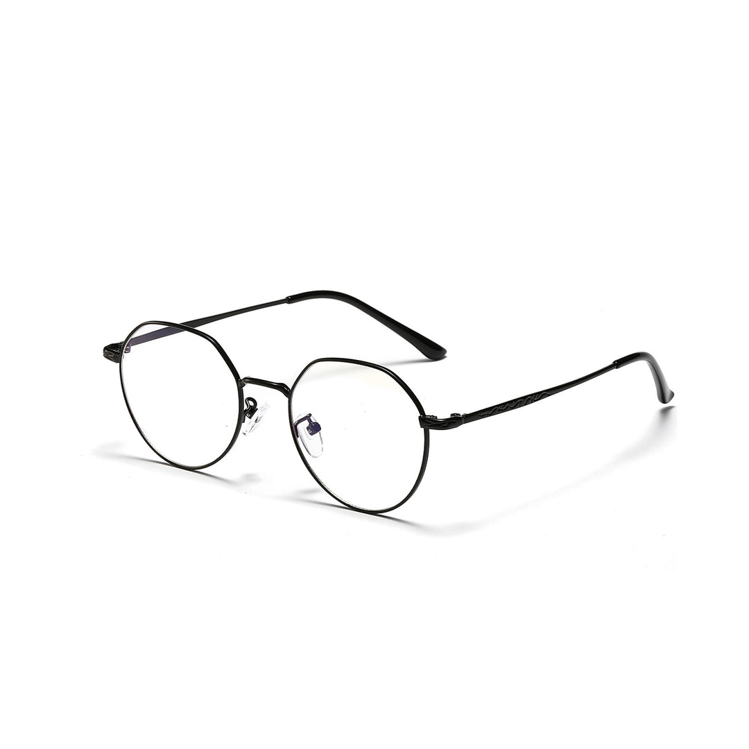 Dame rund brille med filigran metallramme Skanto