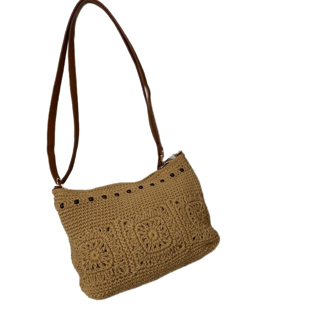 Moderne skulderveske med broderier Skanto