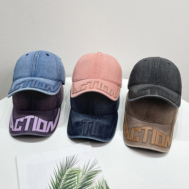 Unisex Stilig Denimbaserte Baseball Caps Skanto