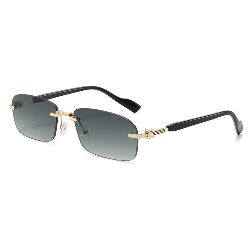 Men's Sleek Geometric Frame Sunglasses Skanto