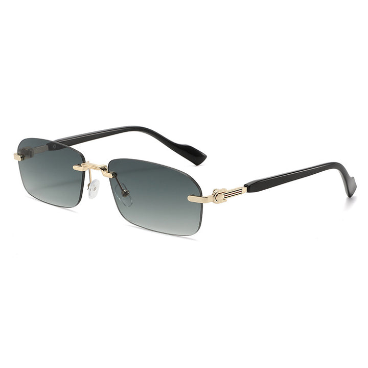 Men's Sleek Geometric Frame Sunglasses Skanto
