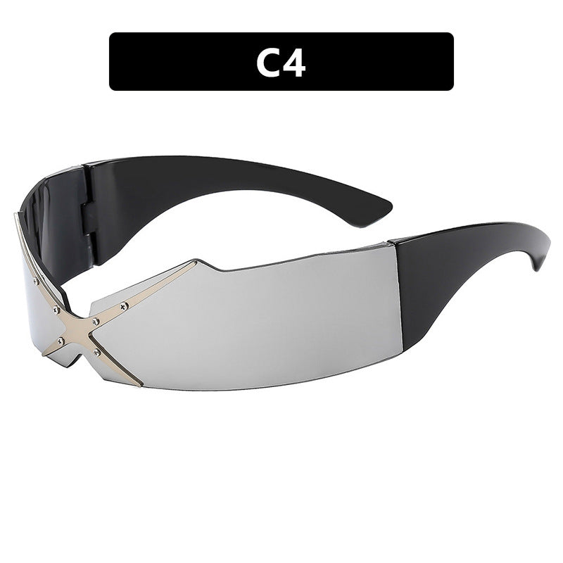 Dame futuristisk sportssolbrille Skanto