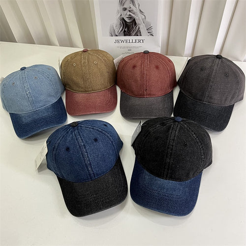 Menns denim-stil justerbar caps Skanto