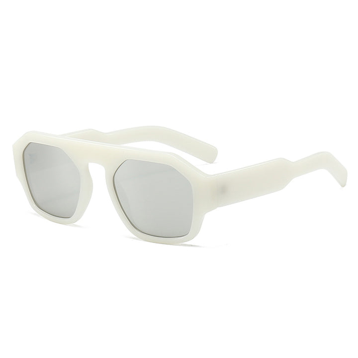 Dame motetrender solbrille i innovativ geometrisk design Skanto