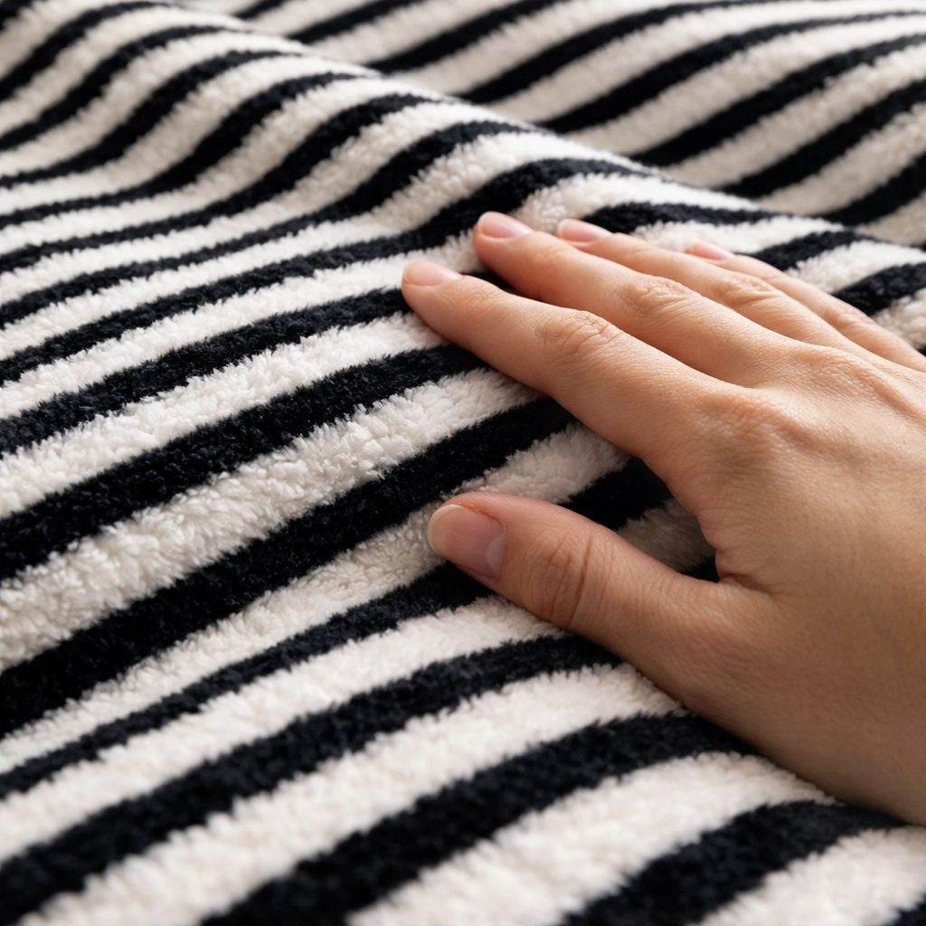 Dame Behagelig Pledd med Stripemønster Skanto