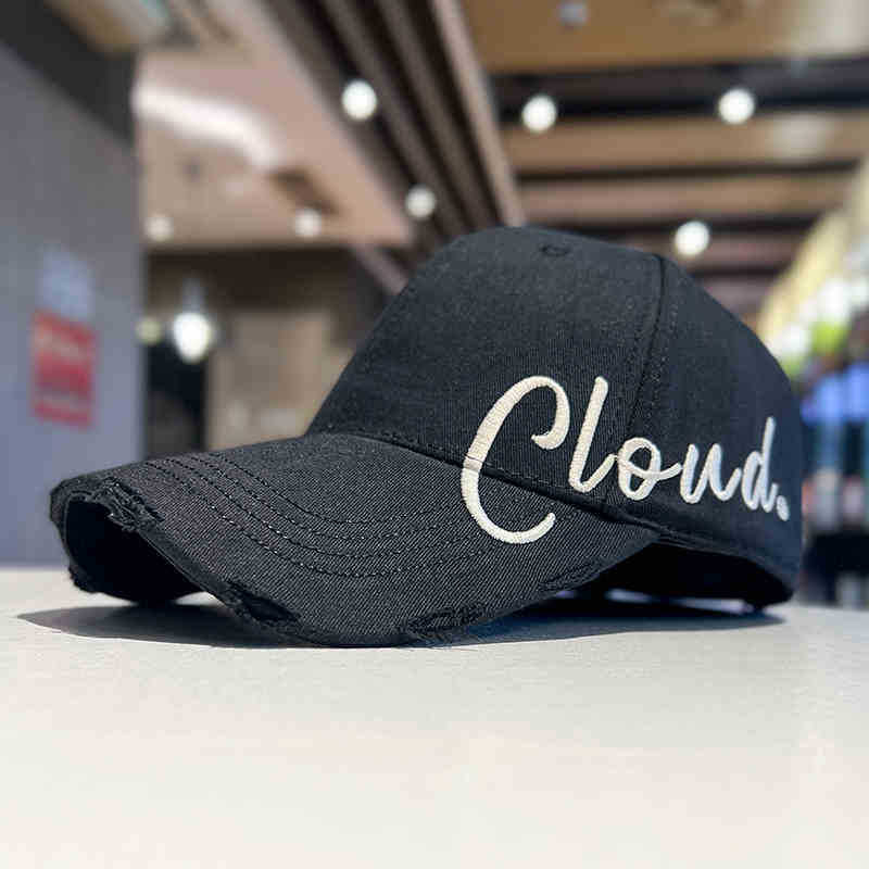 Kvinne Slitt Casual Bomull Baseball Cap Skanto