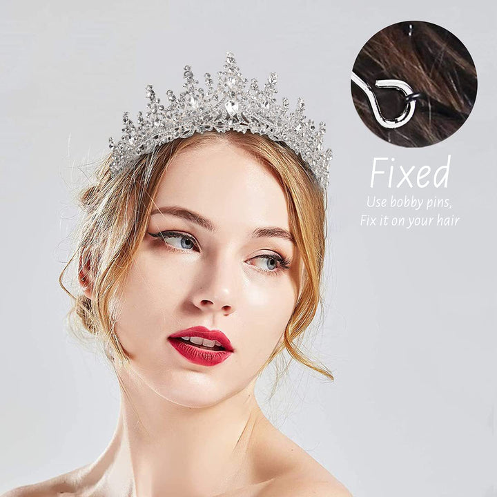 Dame Bryllup Tiara og Slør Sett Skanto
