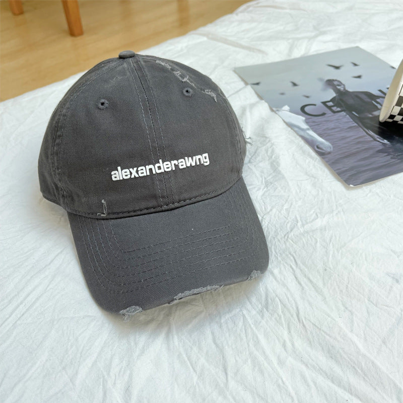Unisex Slittet Bomull Baseball Caps Skanto