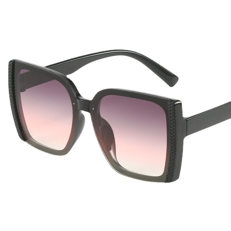 Dame oversized Designer-solbriller i moderne flettet design Skanto