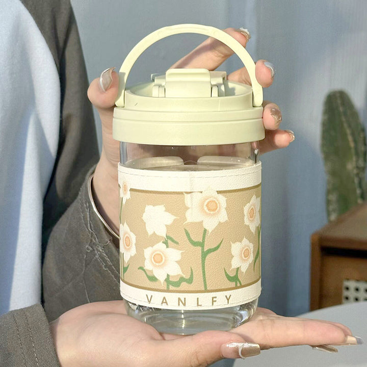 Damen Isoliertrinkbecher mit elegantem Blumenmuster Skanto