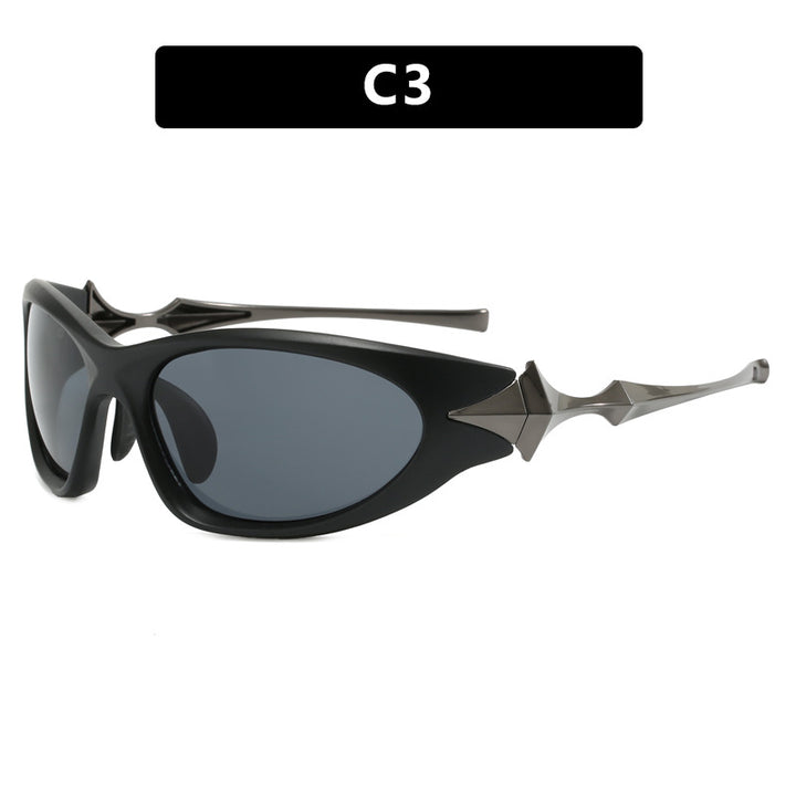 Dame futuristisk sports solbrille med ergonomisk design Skanto