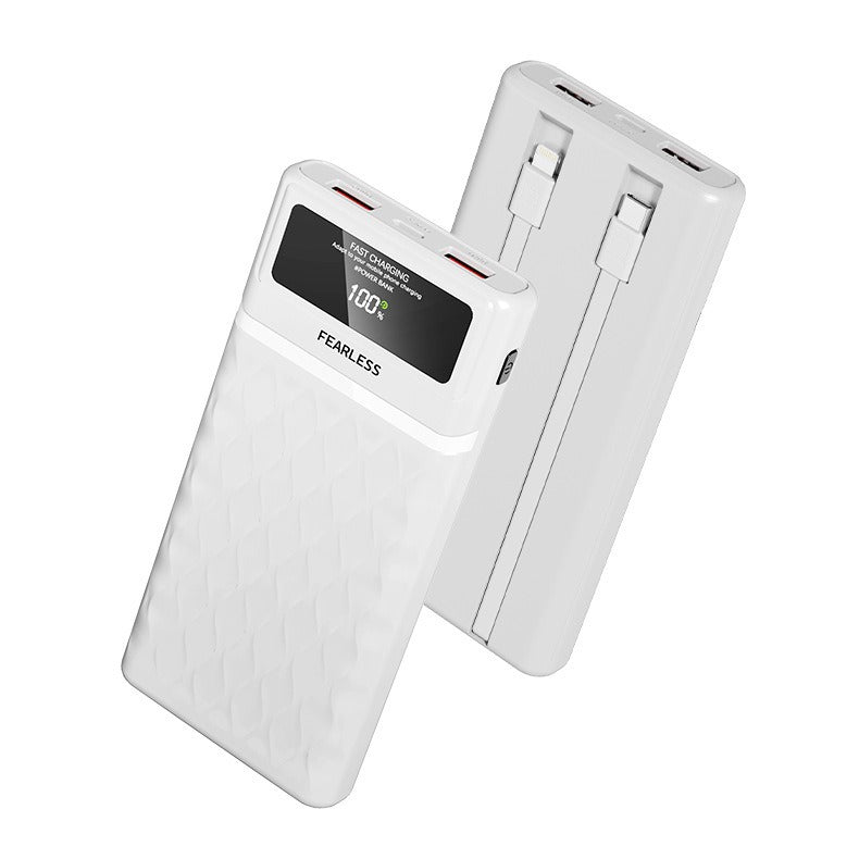 Powerbank med integrert LED-skjerm og dual USB-porter Skanto