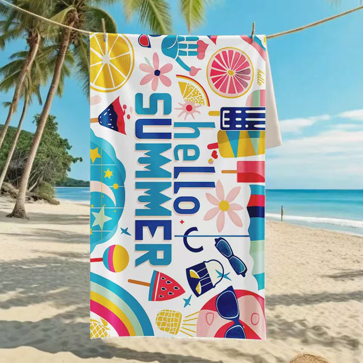 Women's beach towel with creative golf theme Skanto