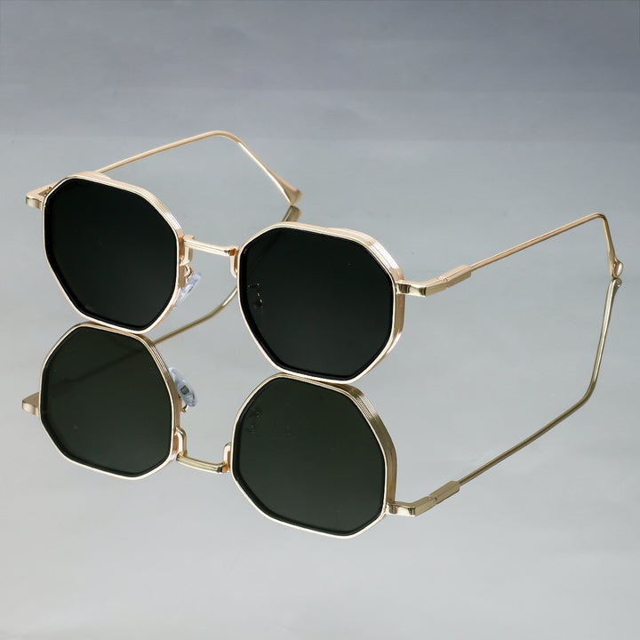 Dame solbriller i elegant, geometrisk stil med holdbar ramme Skanto