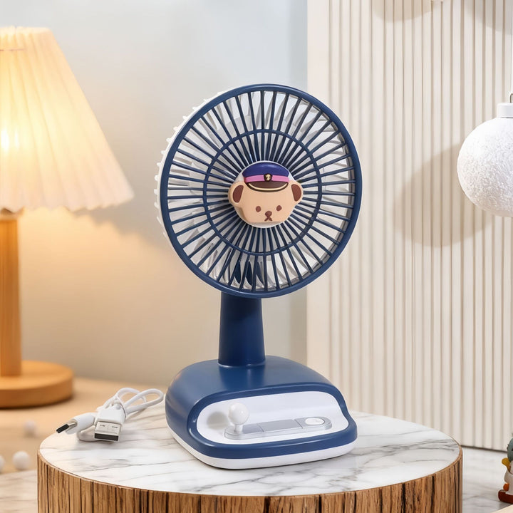Bærbar Usb skrivebordsvifte med lekent design Skanto