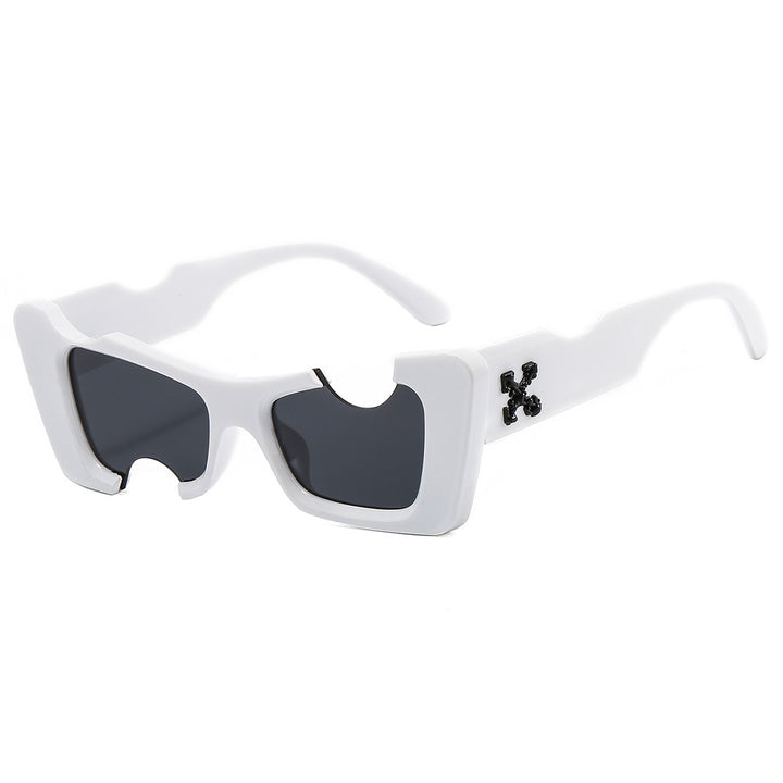 Dame futuristisk designer solbrille Skanto