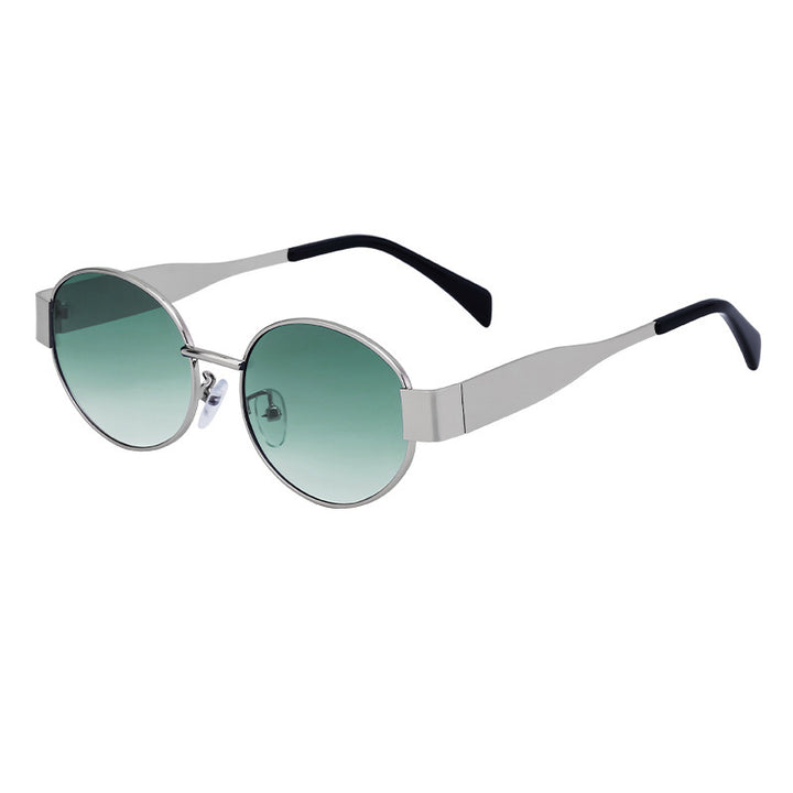 Dame moteriktig solbrille i elegant oval design Skanto