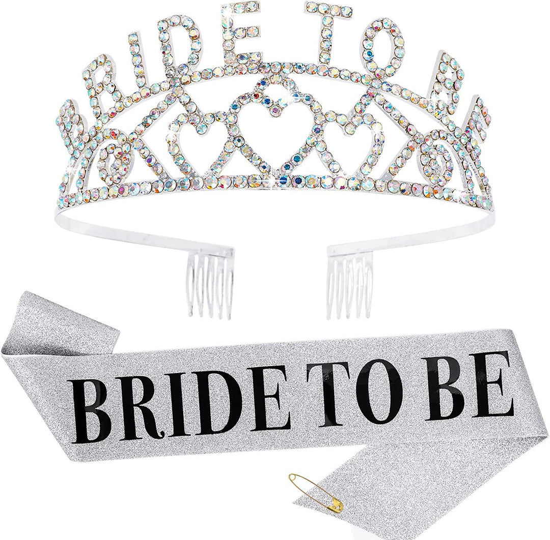 Dame Glitrende Tiara med Hjerte Motiver Skanto