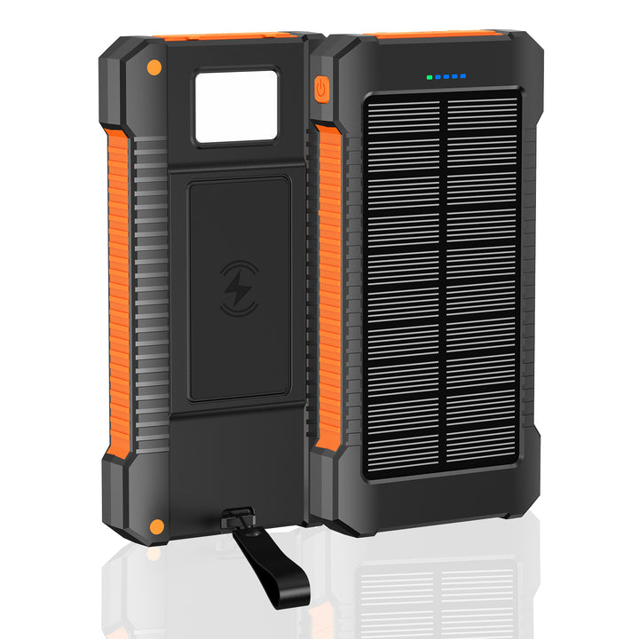 Robust Solarbatteri med Integrert LED-Lys Skanto