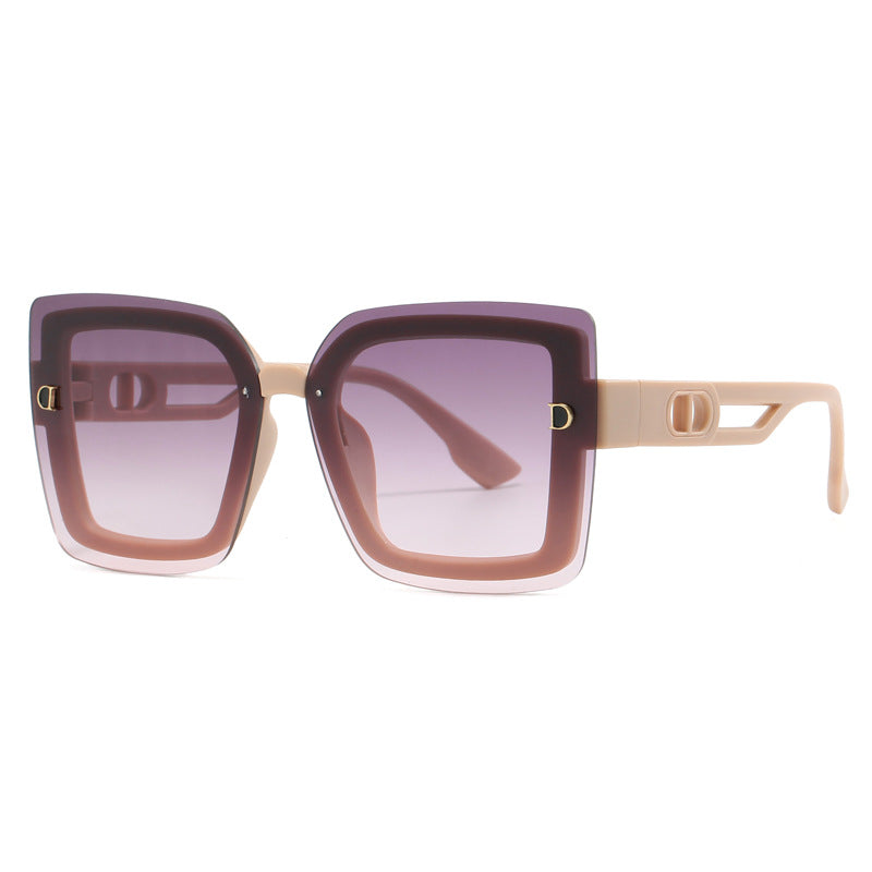 Dame moteriktig oversized solbrille i geometrisk design Skanto