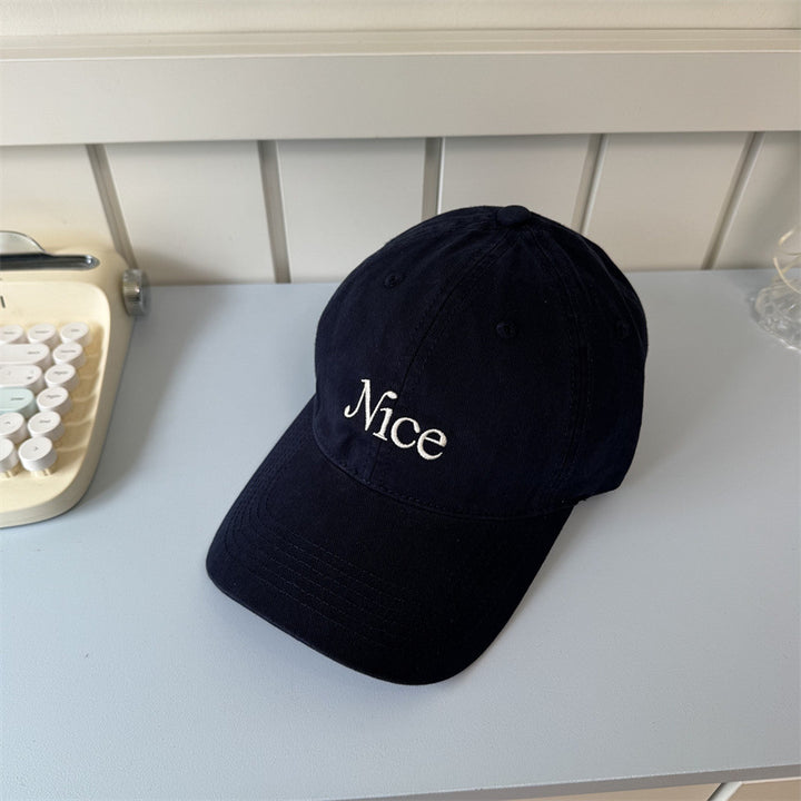 Kvinnebrodert bomull baseballcap Skanto