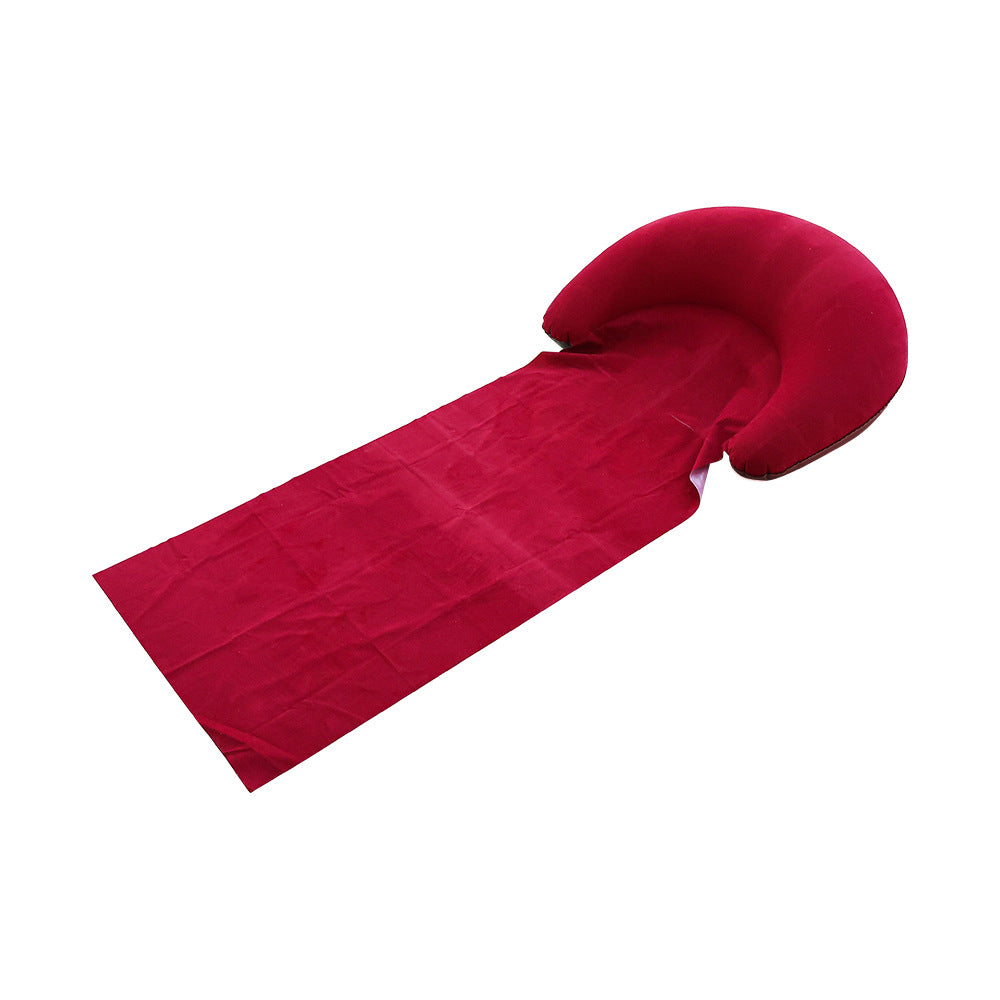 Kvinne oppblåsbar avslapningsstol med integrert hodepute Skanto
