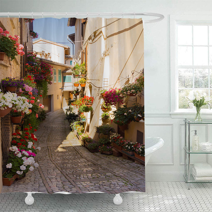 Blomstermotiv-inspirert dusjforheng Skanto