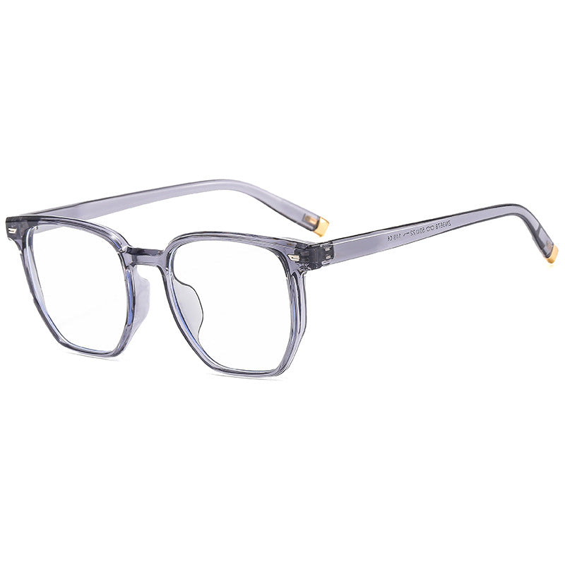 Dame moteriktig transparent solbrille i elegant hexagon-design Skanto