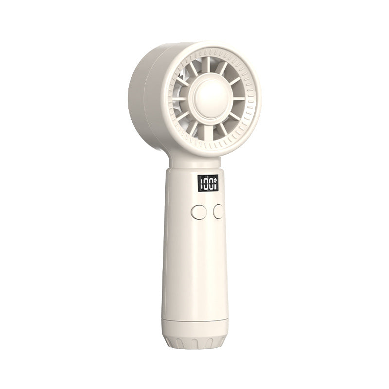 Unisex Bærbar Håndvifte med digital skjerm og flere hastighetsinnstillinger Skanto