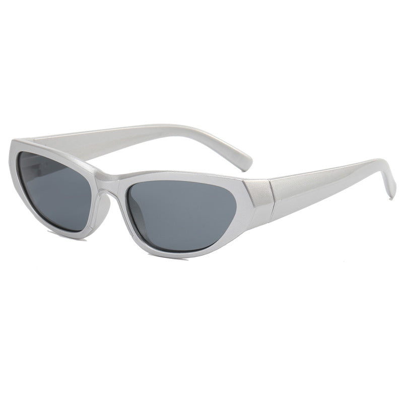Dame moteriktig solbrille med speilbelagte glass Skanto