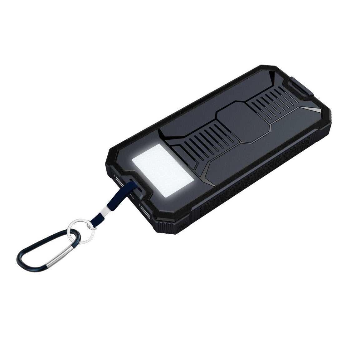 Robust Powerbank med integrert LED-lommelykt Skanto