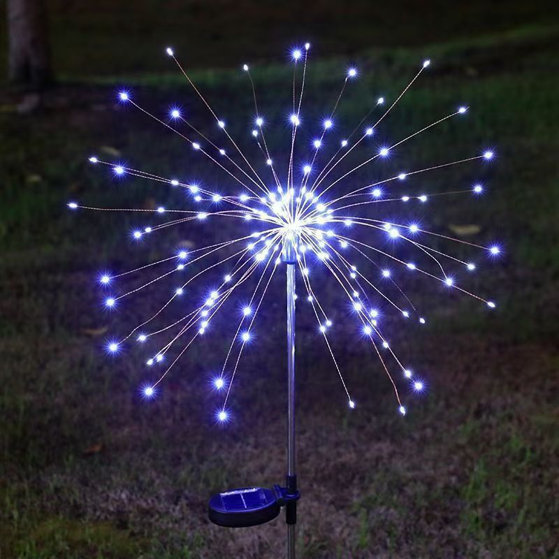 Solenergidrevne LED Fyrverkeri Hage Stake Lys Med Funksjonell Sprut Design Skanto