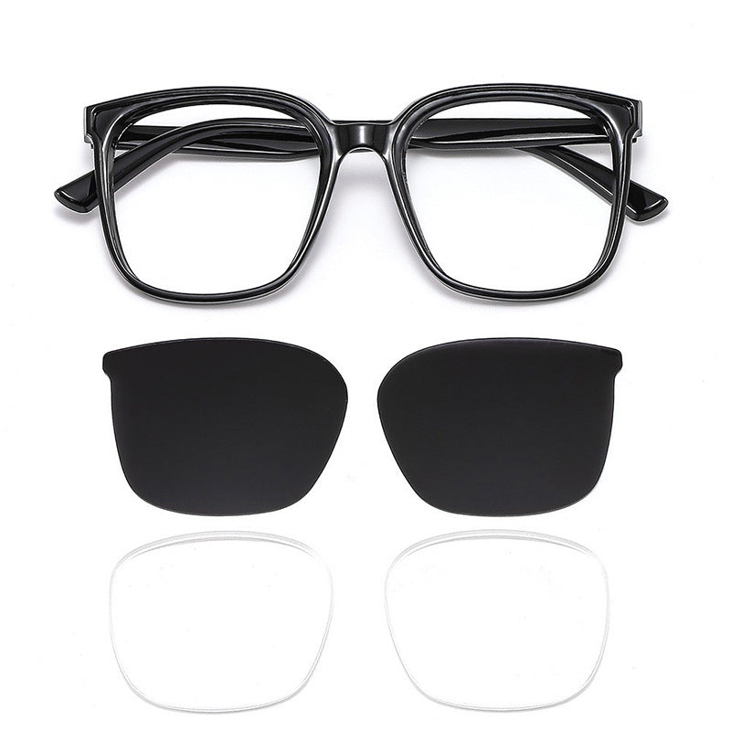 Dame moderne kvadratisk solbrille med UV-beskyttelse og smale stenger Skanto