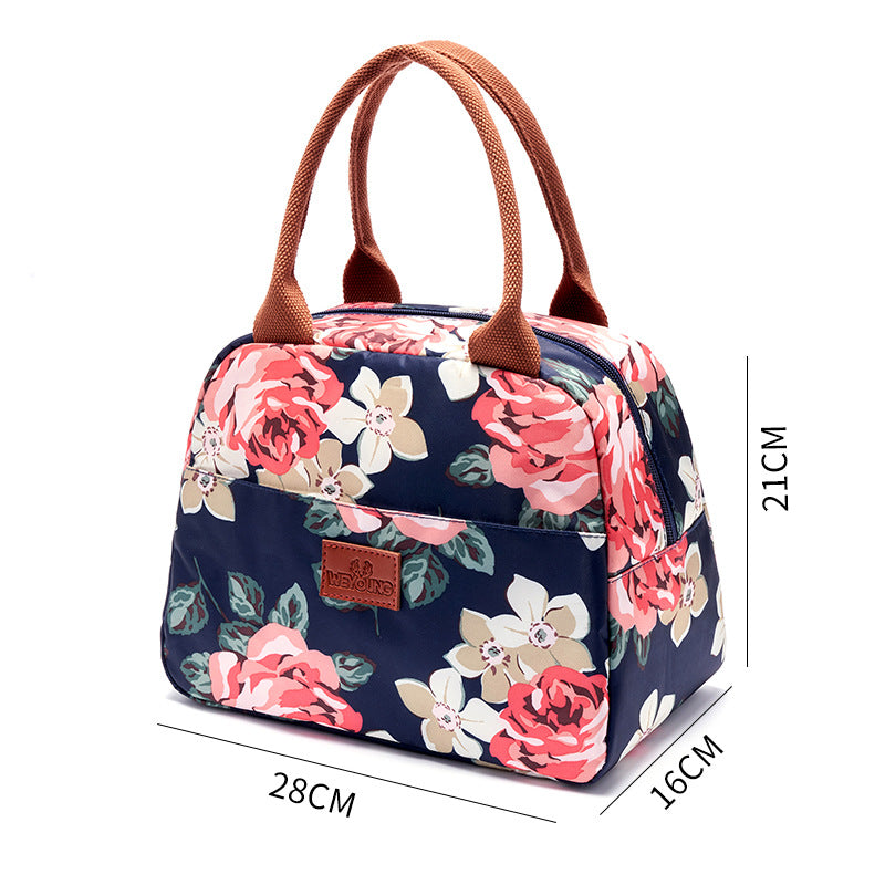 Dame Isolert Kjølebag med blomsterdesign Skanto