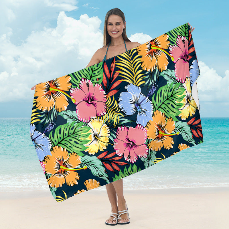 Strandhåndkle med kunstnerisk mandala-design Skanto