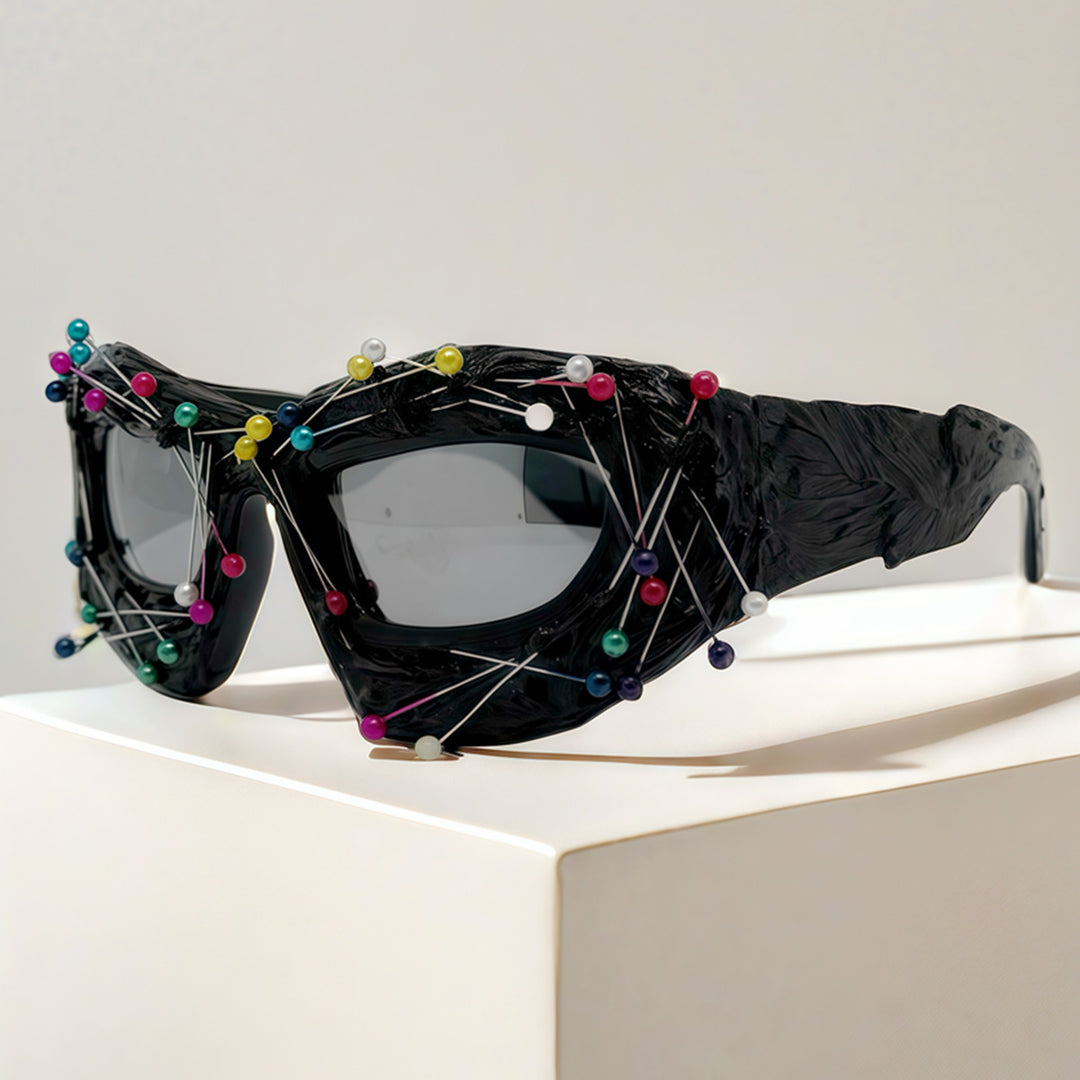 Dame Kreativ Design-solbrille med innovativ akcent Skanto