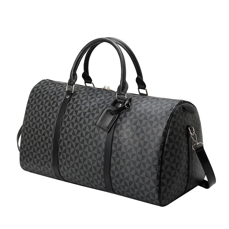 Romslig reiseveske med stilfull geometrisk design Skanto