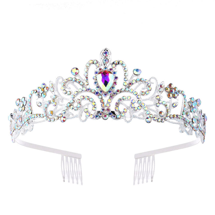 Damer Glitrende Krystall-Tiara med filigran design Skanto