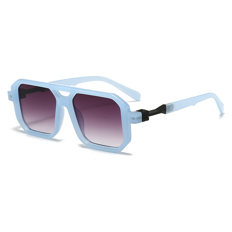 Dame stilige oversized solbriller med geometrisk ramme Skanto