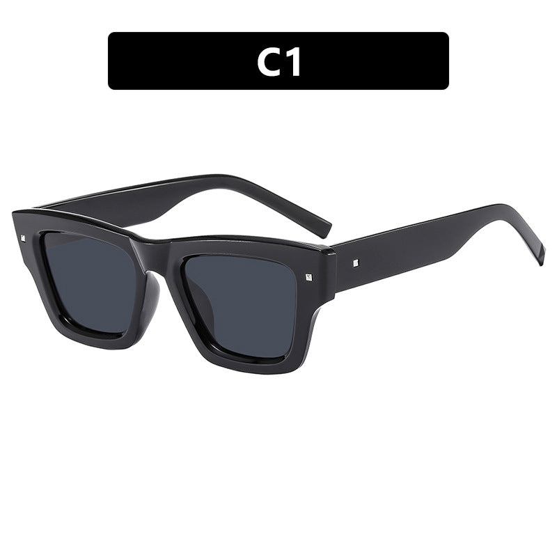 Dame trendy solbrille med firkantet ramme og UV-beskyttelse Skanto
