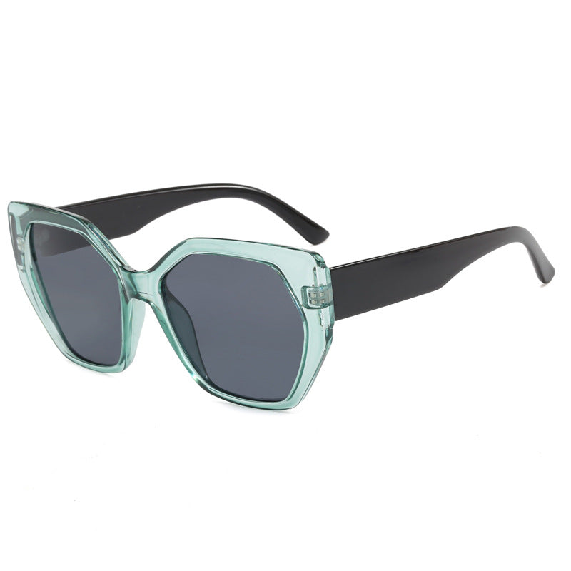 Dame oversized geometrisk solbrille Skanto