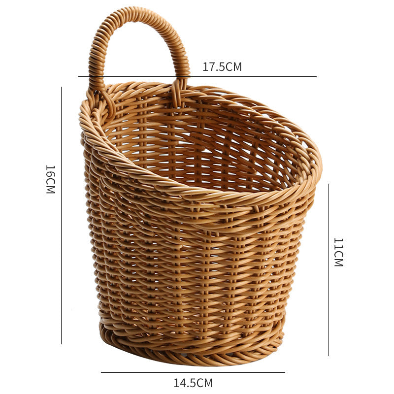 Håndlaget Rattan Oppbevaringskurv Skanto